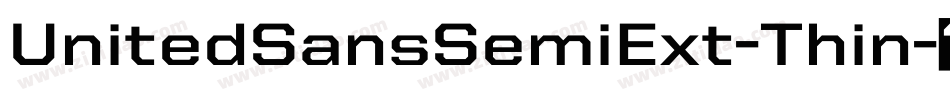 UnitedSansSemiExt-Thin字体转换