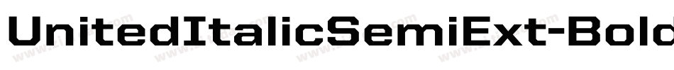 UnitedItalicSemiExt-Bold字体转换
