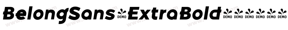 BelongSans-ExtraBold字体转换