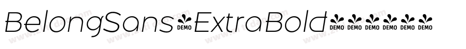 BelongSans-ExtraBold字体转换