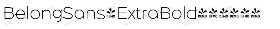 BelongSans-ExtraBold字体转换