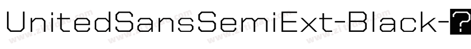 UnitedSansSemiExt-Black字体转换