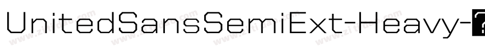 UnitedSansSemiExt-Heavy字体转换
