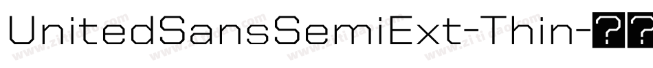UnitedSansSemiExt-Thin字体转换