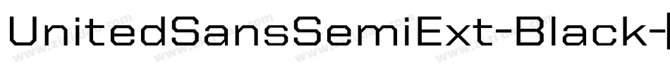 UnitedSansSemiExt-Black字体转换