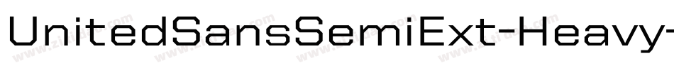 UnitedSansSemiExt-Heavy字体转换