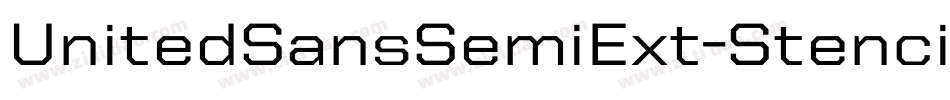 UnitedSansSemiExt-Stencil字体转换
