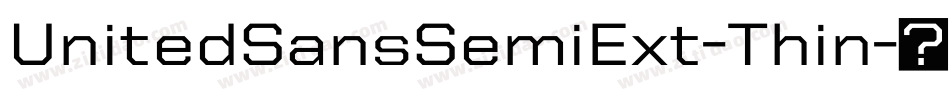 UnitedSansSemiExt-Thin字体转换