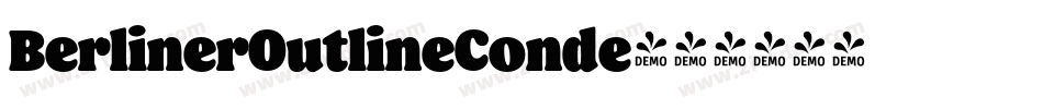 BerlinerOutlineConde字体转换