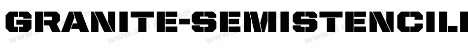 Granite-SemiStencilLight字体转换