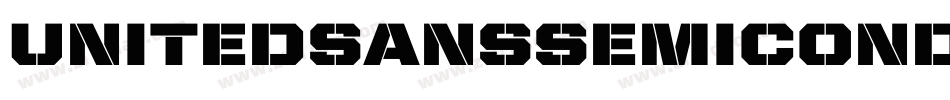 UnitedSansSemiCond-Stencil字体转换