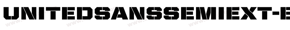 UnitedSansSemiExt-Black字体转换