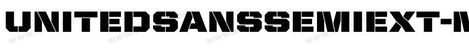UnitedSansSemiExt-Medium字体转换