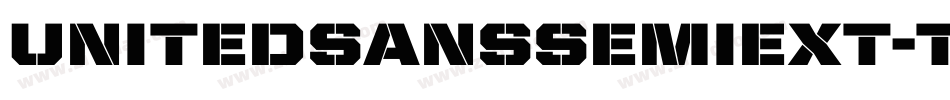 UnitedSansSemiExt-Thin字体转换