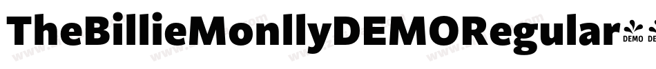 TheBillieMonllyDEMORegular字体转换