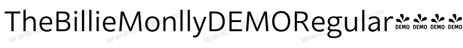 TheBillieMonllyDEMORegular字体转换