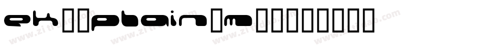 EK03Plain-M02字体转换