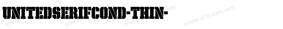 UnitedSerifCond-Thin字体转换