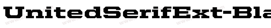 UnitedSerifExt-Black字体转换