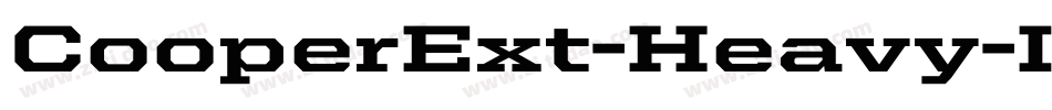 CooperExt-Heavy-Italic字体转换