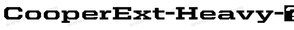 CooperExt-Heavy字体转换