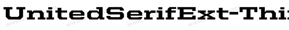 UnitedSerifExt-Thin字体转换