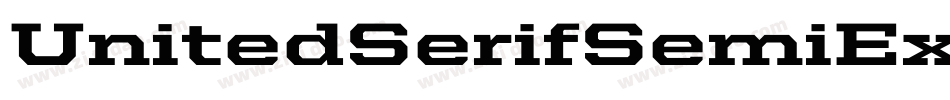 UnitedSerifSemiExt-Heavy字体转换