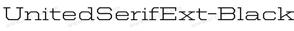 UnitedSerifExt-Black字体转换
