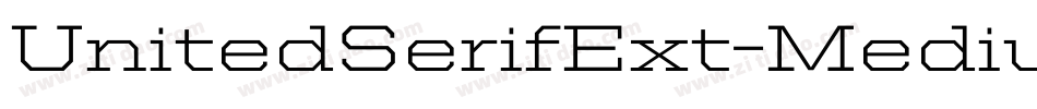 UnitedSerifExt-Medium字体转换