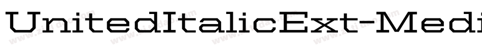UnitedItalicExt-Medium字体转换