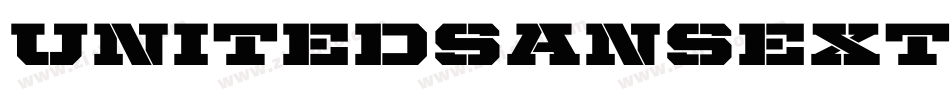 UnitedSansExt-Stencil字体转换