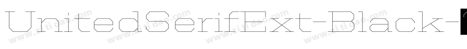 UnitedSerifExt-Black字体转换