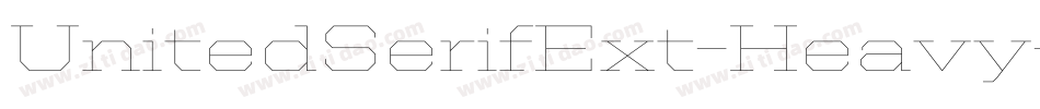 UnitedSerifExt-Heavy字体转换