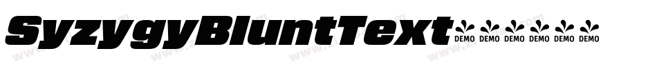 SyzygyBluntText字体转换