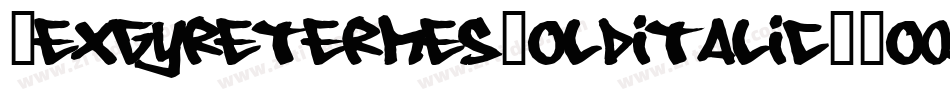 TexgyretermesBolditalic-3o08字体转换