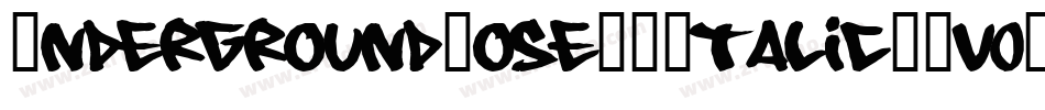 UndergroundRose3DItalic-Ev0W字体转换