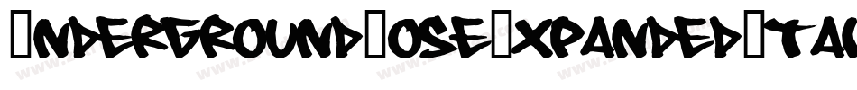 UndergroundRoseExpandedItal-xegm字体转换