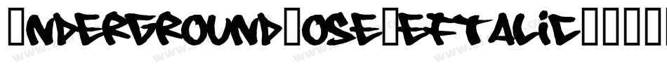 UndergroundRoseLeftalic-D24D字体转换