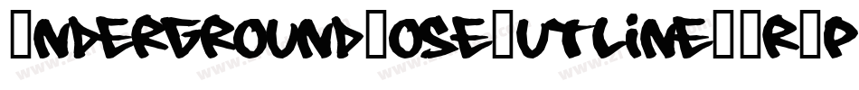 UndergroundRoseOutline-ArXp字体转换