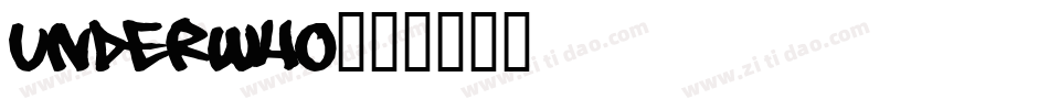 underwho字体转换