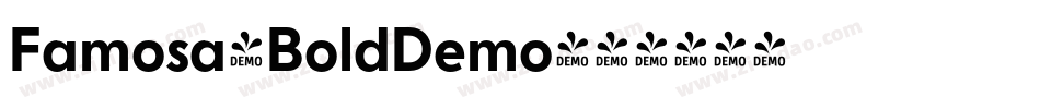 Famosa-BoldDemo字体转换