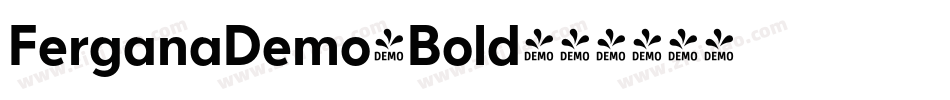 FerganaDemo-Bold字体转换