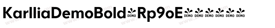 KarlliaDemoBold-Rp9oE字体转换