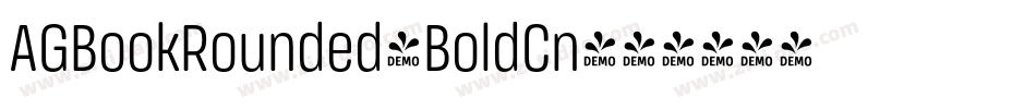 AGBookRounded-BoldCn字体转换