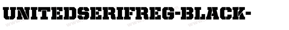 UnitedSerifReg-Black字体转换