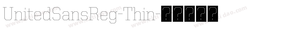 UnitedSansReg-Thin字体转换