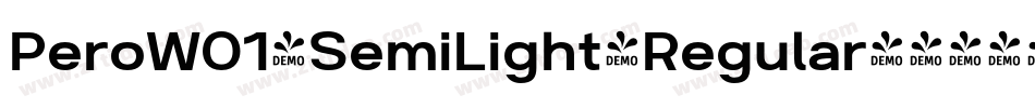 PeroW01-SemiLight-Regular字体转换