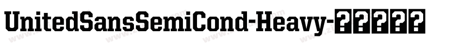 UnitedSansSemiCond-Heavy字体转换