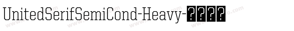 UnitedSerifSemiCond-Heavy字体转换