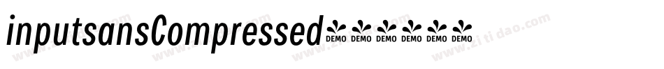 inputsansCompressed字体转换